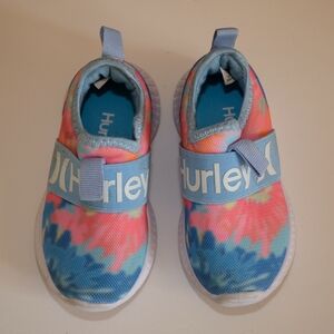 Hurley Kids' Tie-Dye Blue and Pink Sneakers